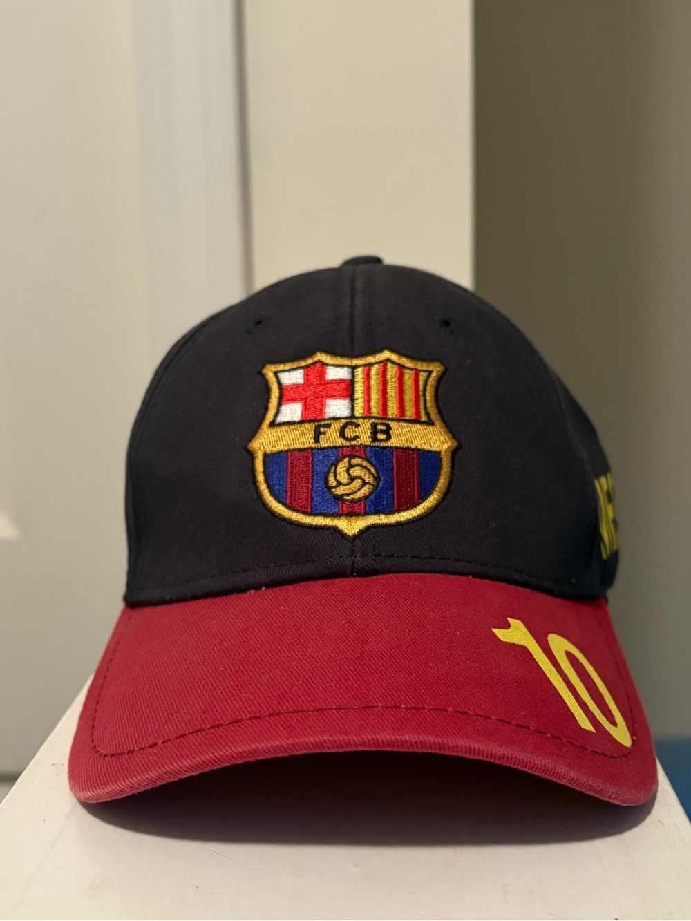 Lionel Messi #10, FC Barcelona team color Kids to small adult snapback